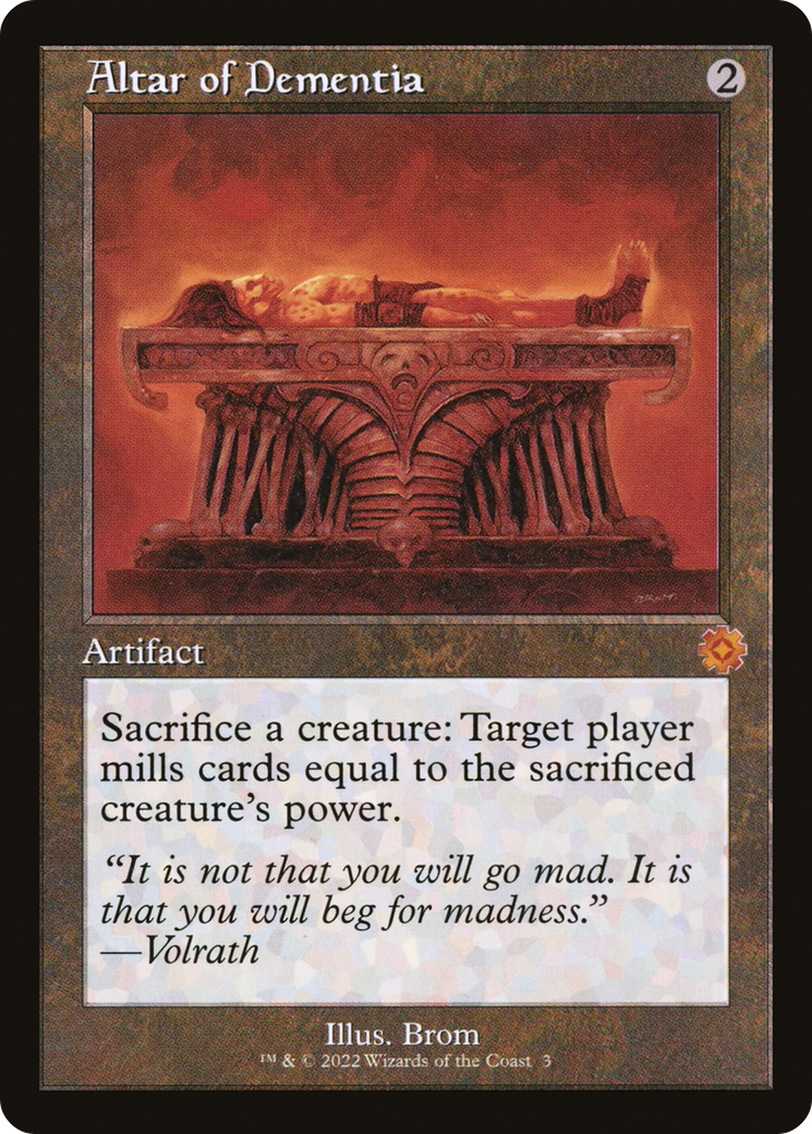 Image of Altar of Dementia (BRR-003) - The Brothers' War Retro Artifacts Foil