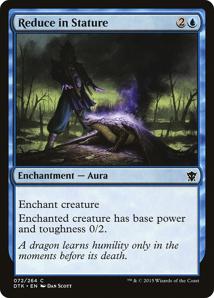 Image of Reduce in Stature (DTK-072) - Dragons of Tarkir Foil