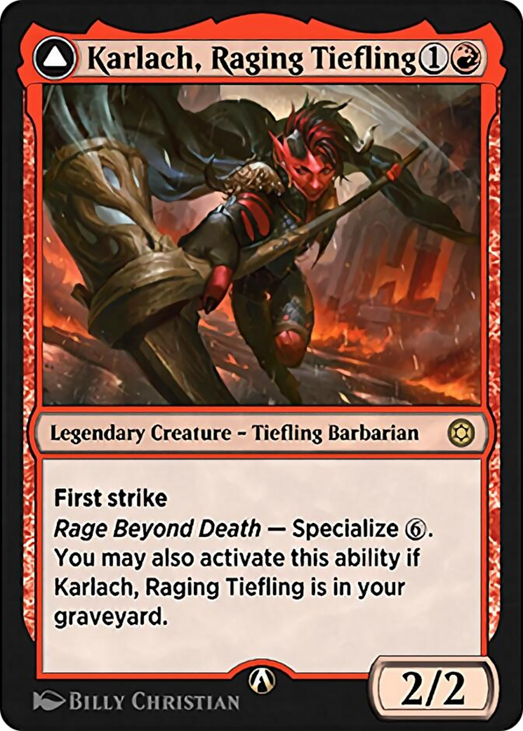 Image of Karlach, Raging Tiefling (HBG-014) - Alchemy Horizons: Baldur's Gate