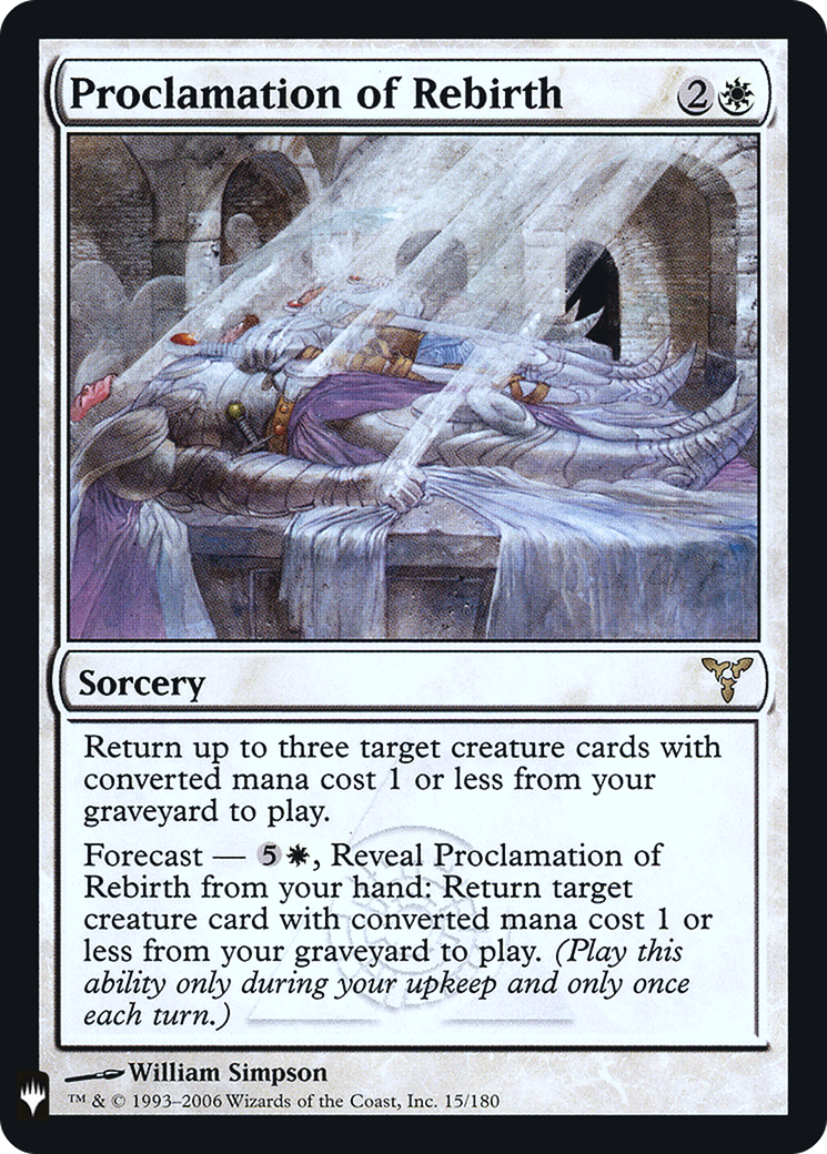Image of Proclamation of Rebirth (LIST-015) - The List Foil