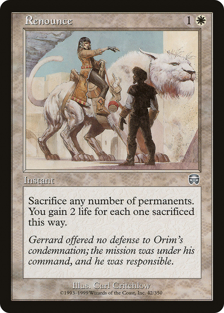 Image of Renounce (MMQ-042) - Mercadian Masques