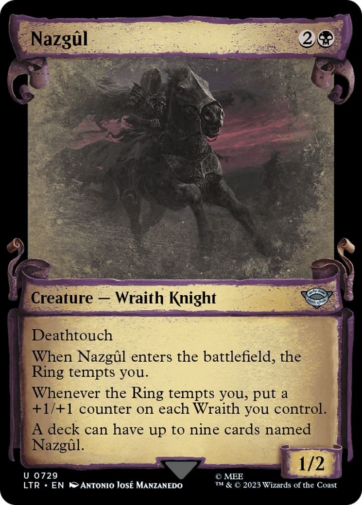 Image of Nazgul (0729) (Showcase Scrolls) (LTR-729) - The Lord of the Rings: Tales of Middle-earth: (Showcase) Foil