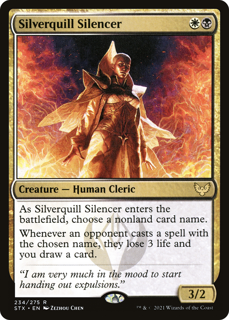 Image of Silverquill Silencer (STX-234) - Strixhaven: School of Mages Foil
