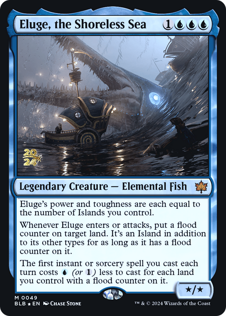 Image of Eluge, the Shoreless Sea (PRE-049) - Bloomburrow Promos Foil