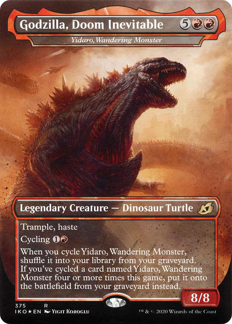 Image of Yidaro, Wandering Monster (IKO-375) - Ikoria: Lair of Behemoths / Godzilla, Doom Inevitable (Borderless) Foil