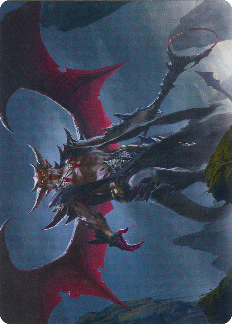 Image of Taborax, Hope's Demise // Taborax, Hope's Demise (AZNR-063) - Zendikar Rising Art Series (Borderless) Foil