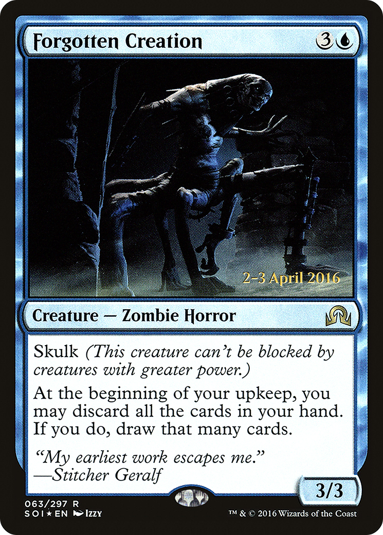 Image of Forgotten Creation (PRE-63S) - Shadows over Innistrad Promos Foil