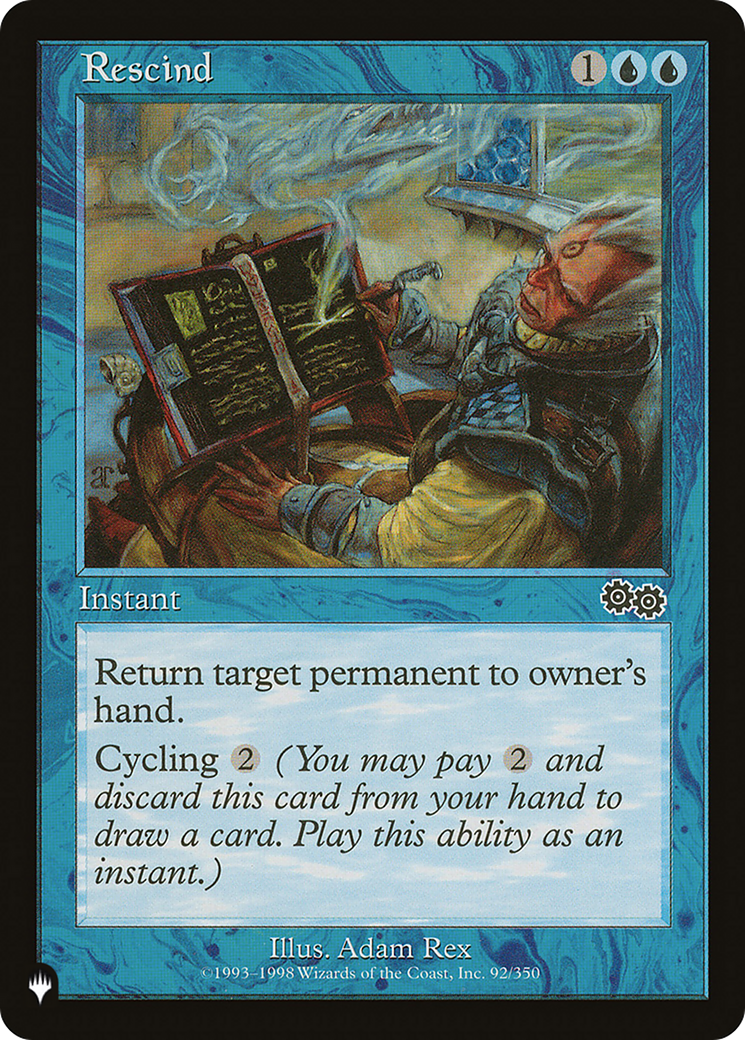 Image of Rescind (LIST-USG-92) - The List