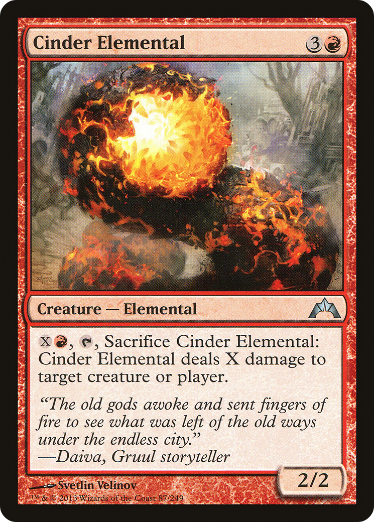 Image of Cinder Elemental (GTC-087) - Gatecrash Foil