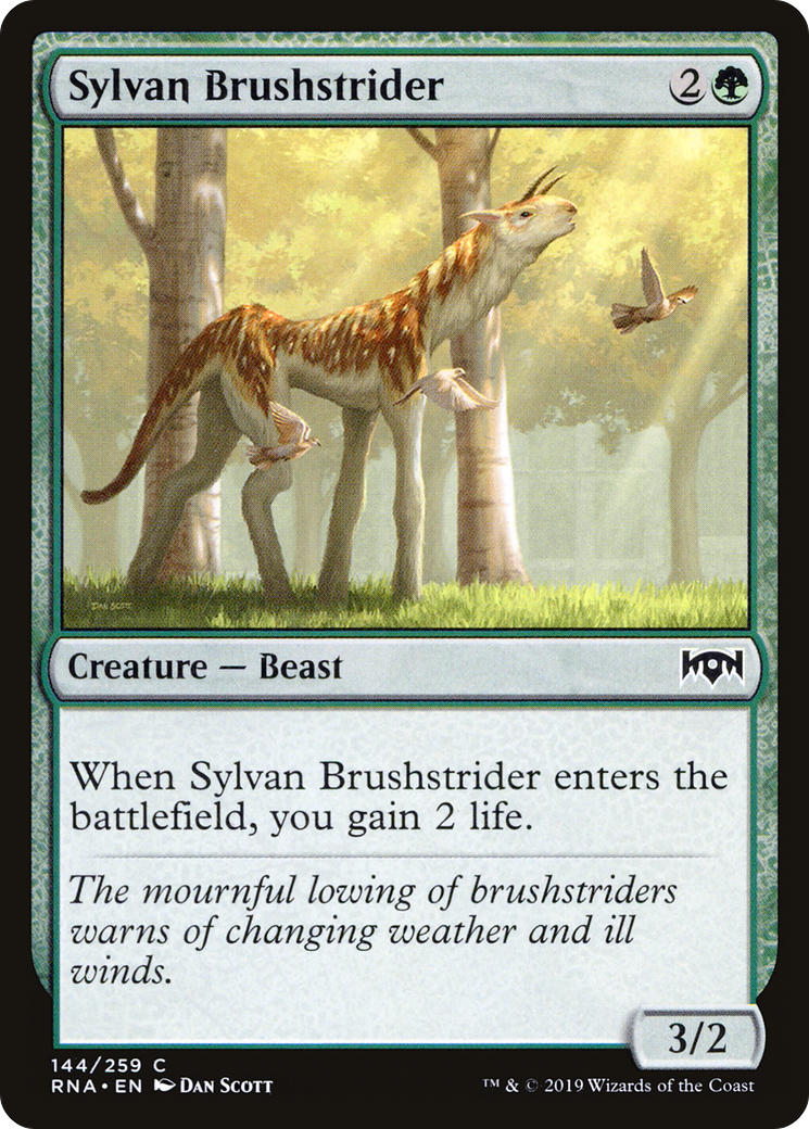 Image of Sylvan Brushstrider (RNA-144) - Ravnica Allegiance