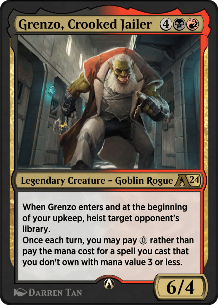 Image of Grenzo, Crooked Jailer (YOTJ-022) - Alchemy: Outlaws of Thunder Junction