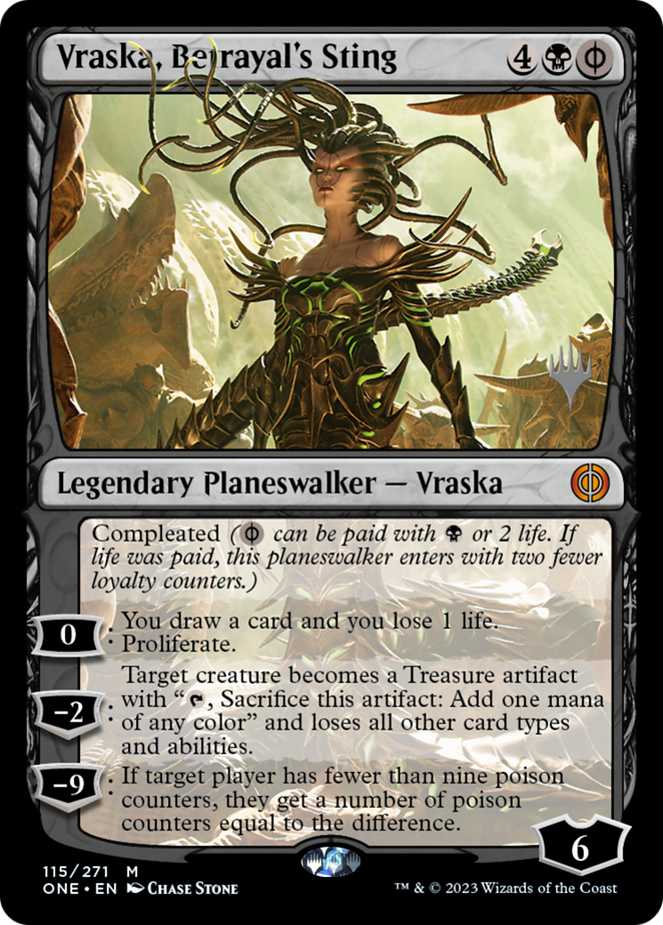 Image of Vraska, Betrayal's Sting (PPONE-115) - Phyrexia: All Will Be One Promos