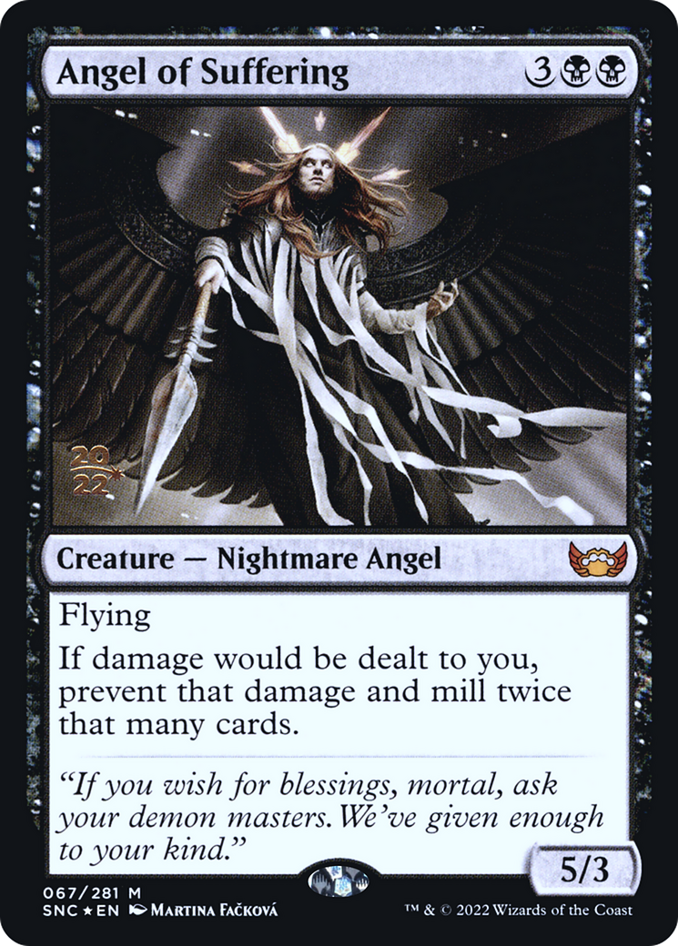 Image of Angel of Suffering (PRE-067) - Streets of New Capenna Promos Foil