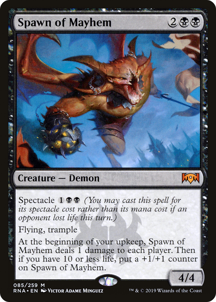 Image of Spawn of Mayhem (RNA-085) - Ravnica Allegiance Foil