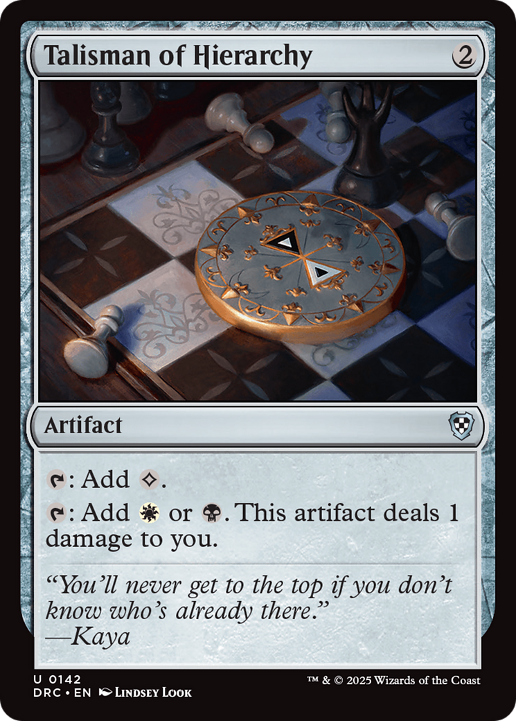 Image of Talisman of Hierarchy (DRC-142) - Commander: Aetherdrift