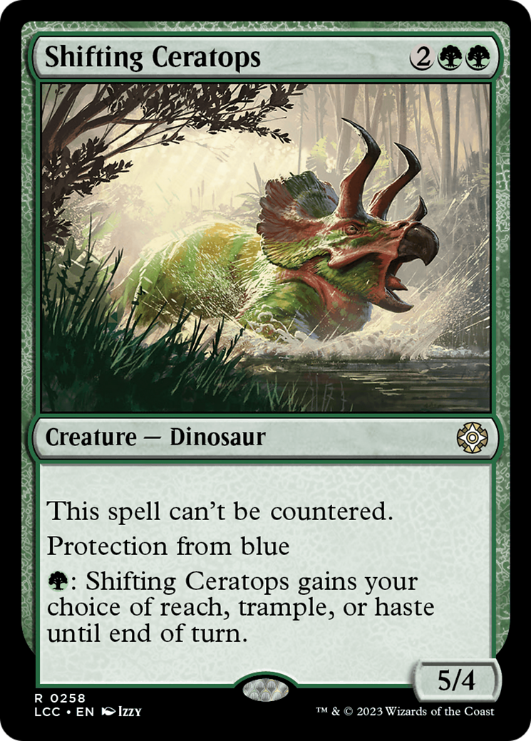Image of Shifting Ceratops (LCC-258) - The Lost Caverns of Ixalan Commander