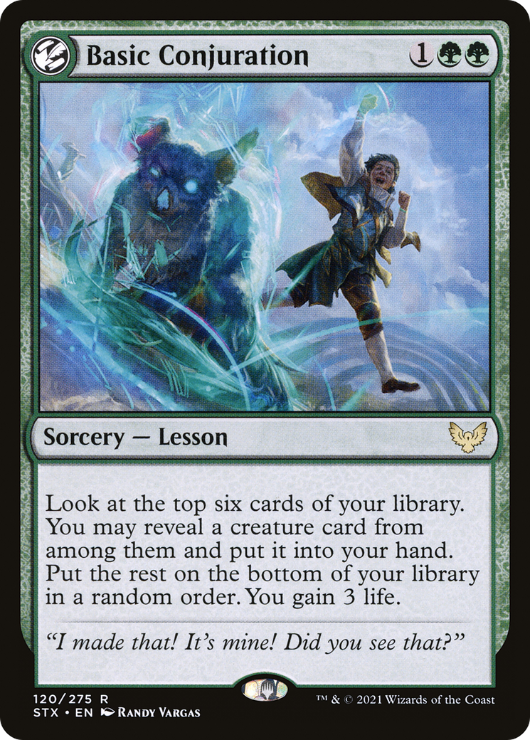 Image of Basic Conjuration (STX-120) - Strixhaven: School of Mages: (lesson)
