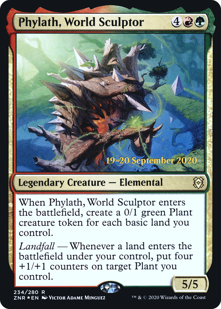 Image of Phylath, World Sculptor (PRE-234S) - Zendikar Rising Promos Foil