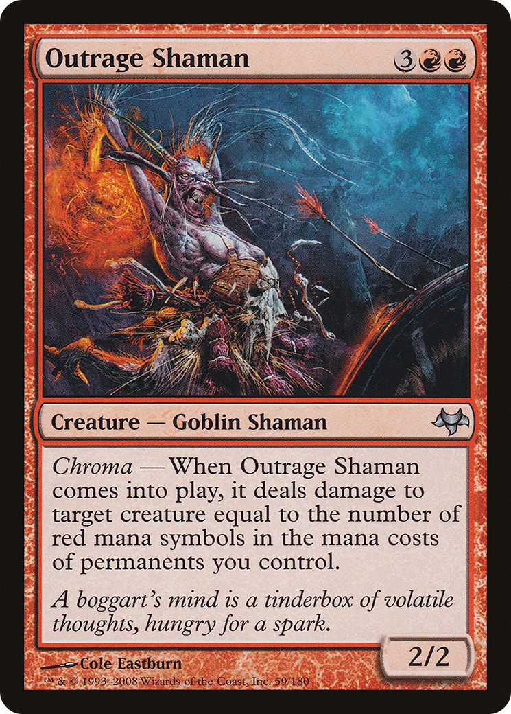 Image of Outrage Shaman (EVE-059) - Eventide