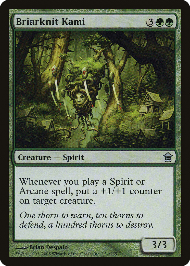 Image of Briarknit Kami (SOK-124) - Saviors of Kamigawa Foil