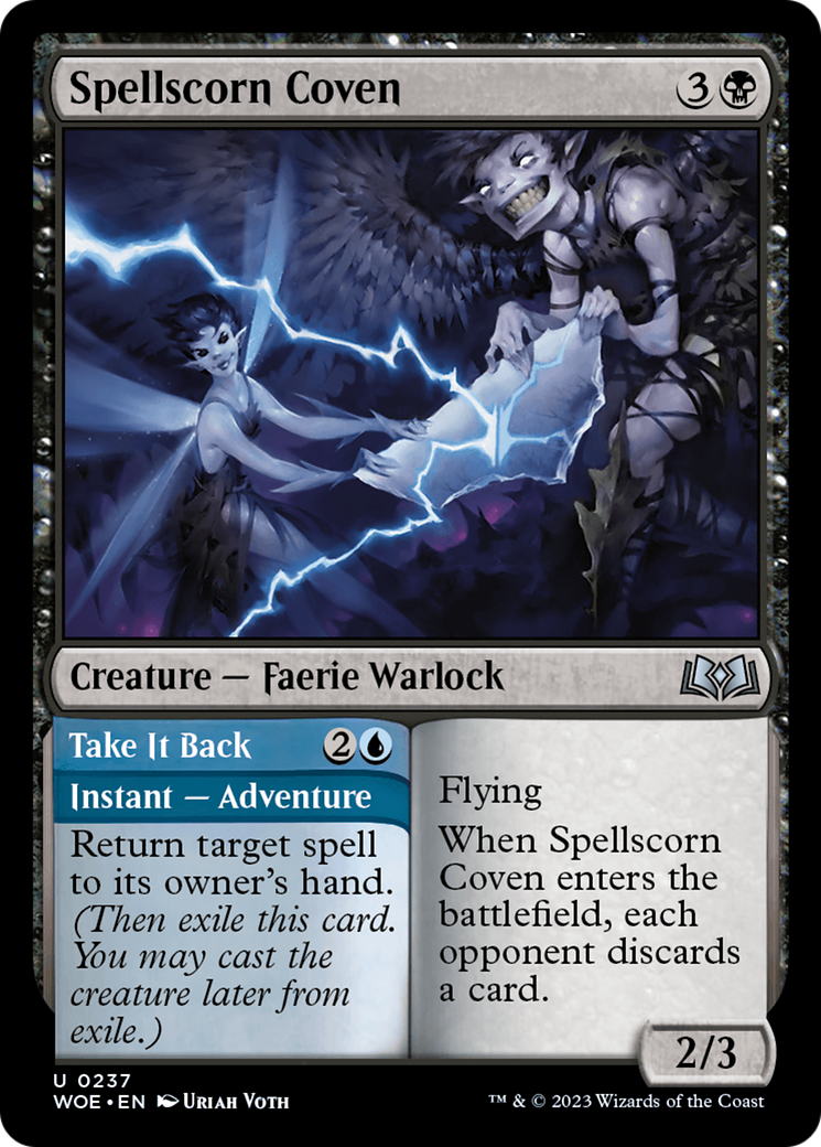 Image of Spellscorn Coven (WOE-237) - Wilds of Eldraine Foil