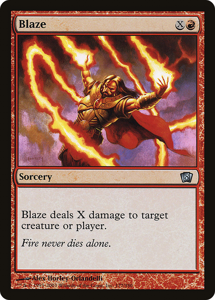 Image of Blaze (8ED-177) - 8th Edition