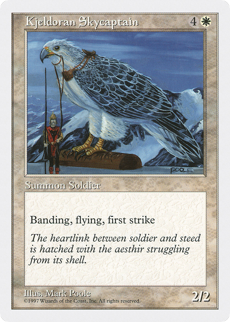 Image of Kjeldoran Skycaptain (5ED-) - Fifth Edition