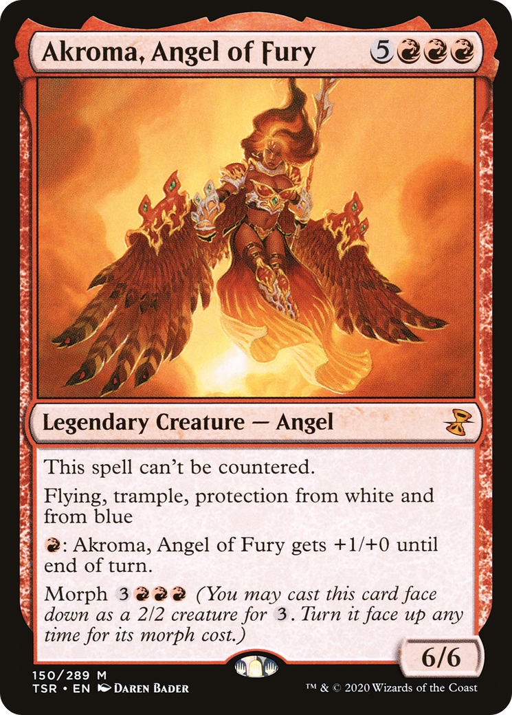 Image of Akroma, Angel of Fury (TSR-150) - Time Spiral Remastered Foil