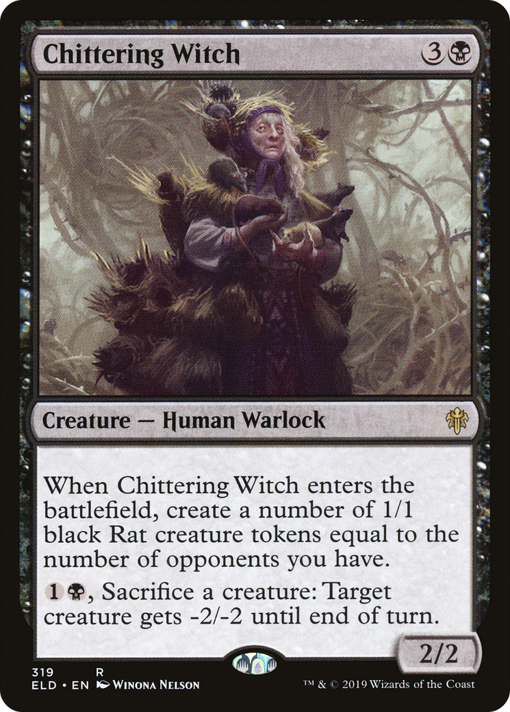 Image of Chittering Witch (ELD-319) - Throne of Eldraine