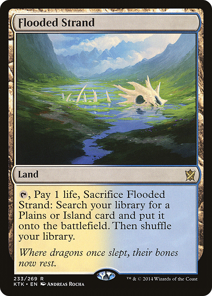 Image of Flooded Strand (KTK-233) - Khans of Tarkir Foil