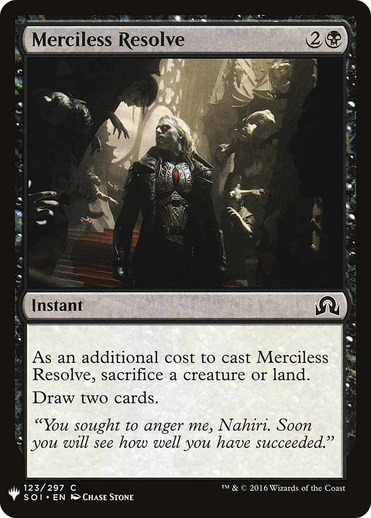 Image of Merciless Resolve (LIST-SOI-123) - The List