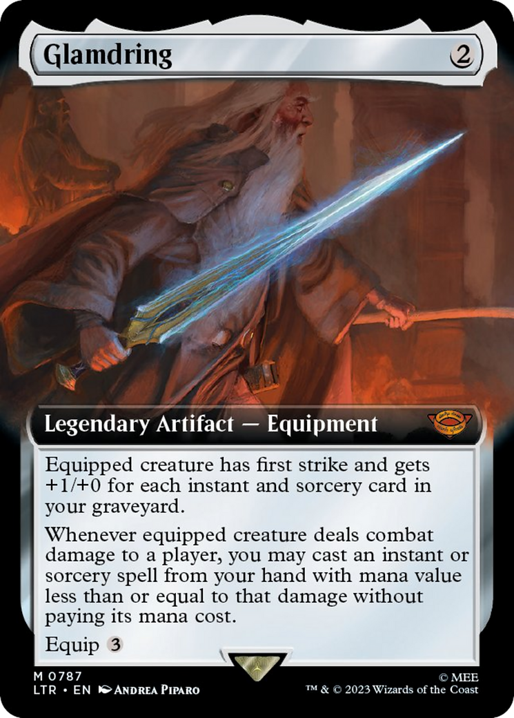 Image of Glamdring (Extended Art) (Surge Foil) (LTR-787) - The Lord of the Rings: Tales of Middle-earth: (Extended Art) Foil