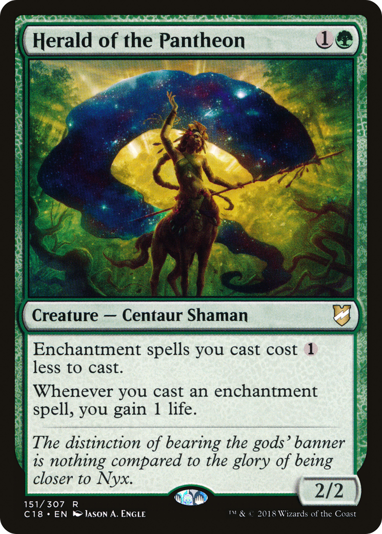 Image of Herald of the Pantheon (C18-151) - Commander 2018