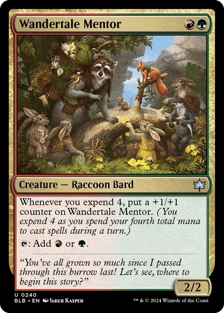 Image of Wandertale Mentor (BLB-240) - Bloomburrow Foil