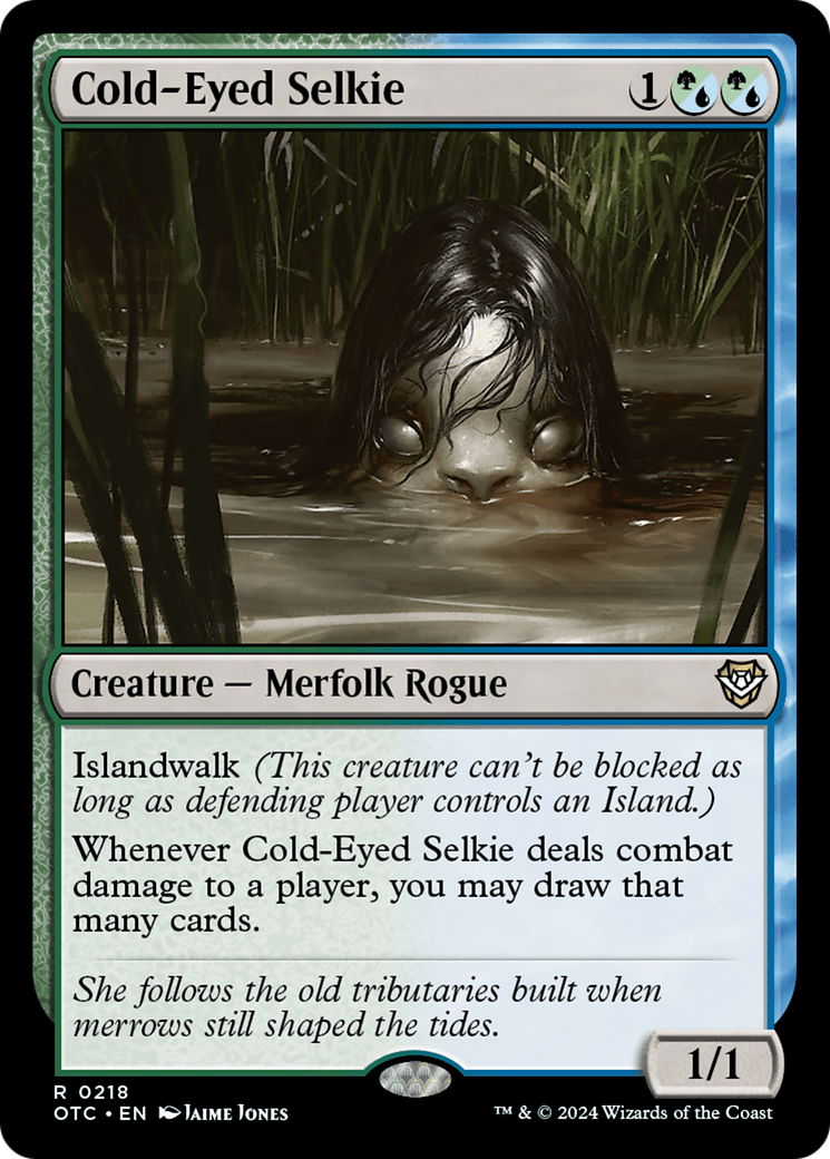 Image of Cold-Eyed Selkie (OTC-218) - Outlaws of Thunder Junction Commander