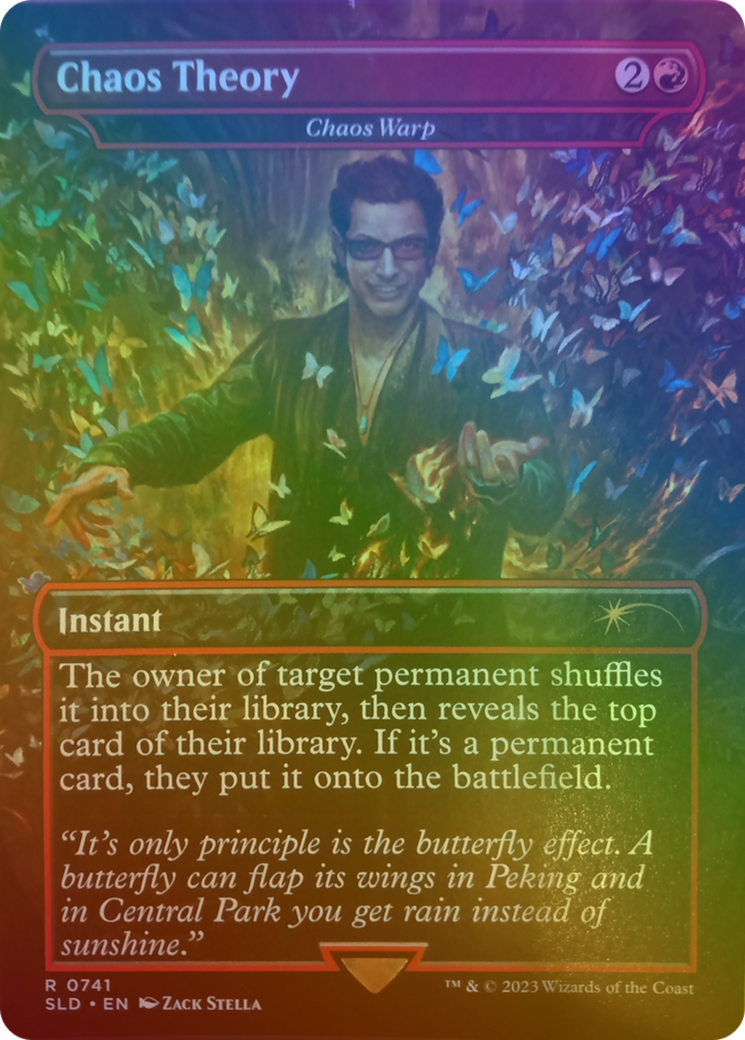 Image of Chaos Theory - Chaos Warp (Rainbow Foil) (SLD-741★) - Secret Lair Drop / Chaos Theory (Borderless) Foil