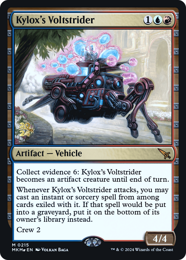Image of Kylox's Voltstrider (PRE-215) - Murders at Karlov Manor Promos Foil