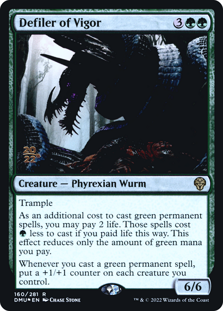 Image of Defiler of Vigor (PRE-160) - Dominaria United Promos Foil
