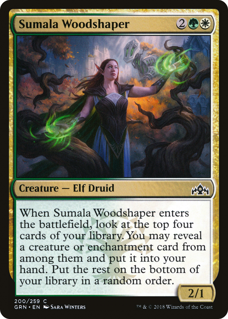 Image of Sumala Woodshaper (GRN-200) - Guilds of Ravnica Foil