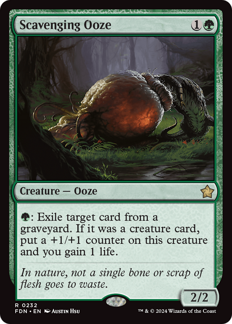 Image of Scavenging Ooze (FDN-232) - Foundations Foil