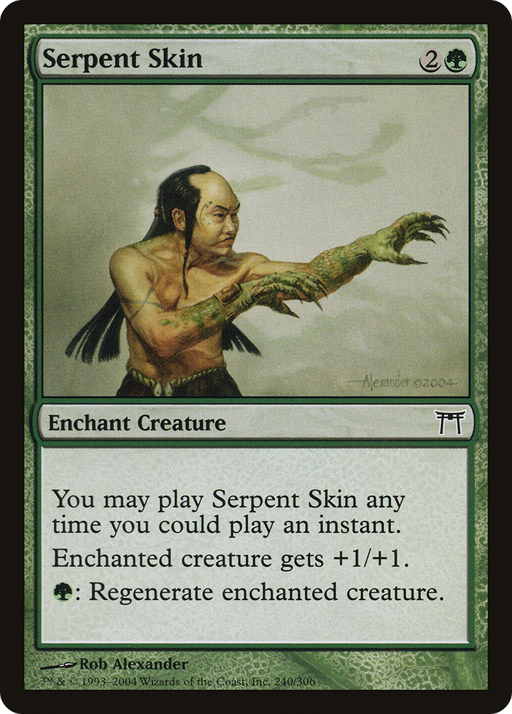 Image of Serpent Skin (CHK-240) - Champions of Kamigawa
