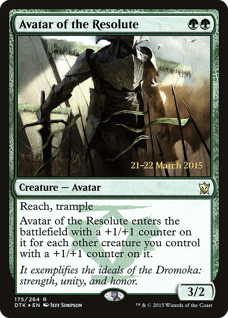 Image of Avatar of the Resolute (PRE-175) - Dragons of Tarkir Promos Foil