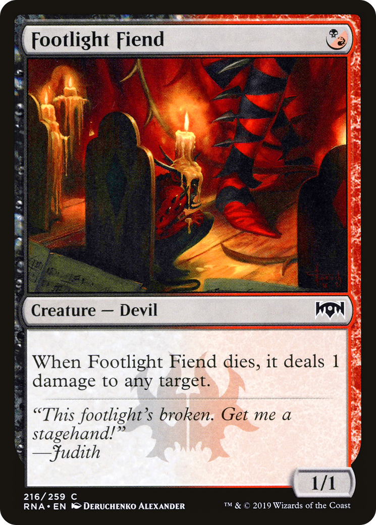 Image of Footlight Fiend (RNA-216) - Ravnica Allegiance