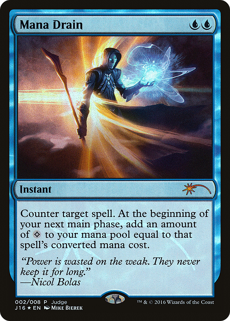 Image of Mana Drain (JDG-002) - Judge Gift Cards 2016 Foil