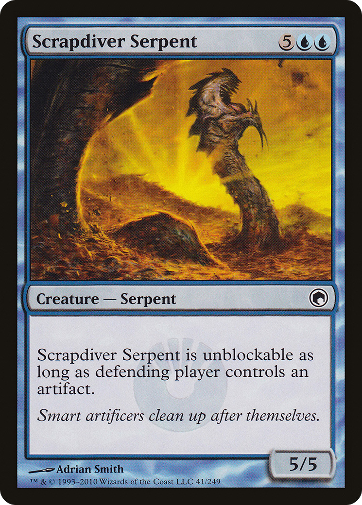 Image of Scrapdiver Serpent (SOM-041) - Scars of Mirrodin