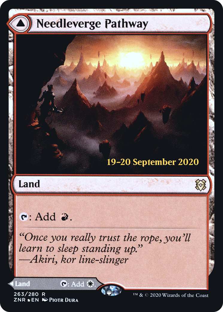 Image of Needleverge Pathway (PRE-263S) - Zendikar Rising Promos Foil