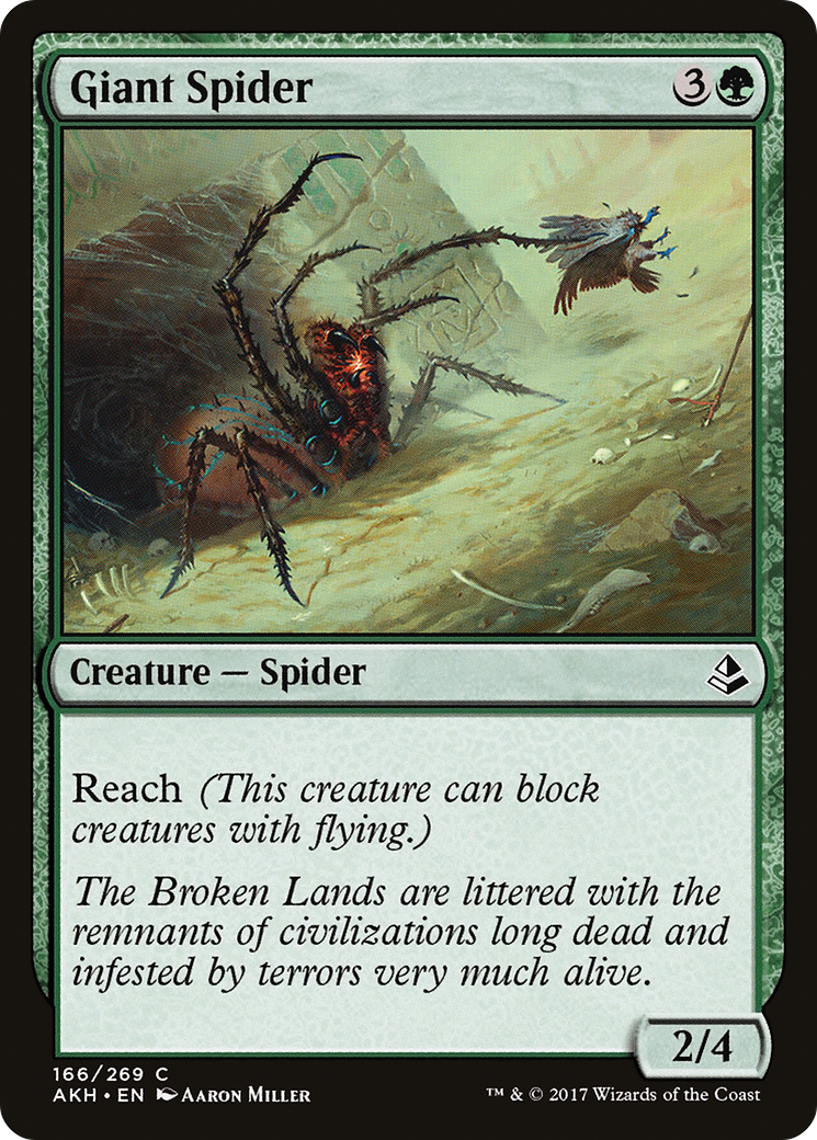 Image of Giant Spider (AKH-166) - Amonkhet Foil