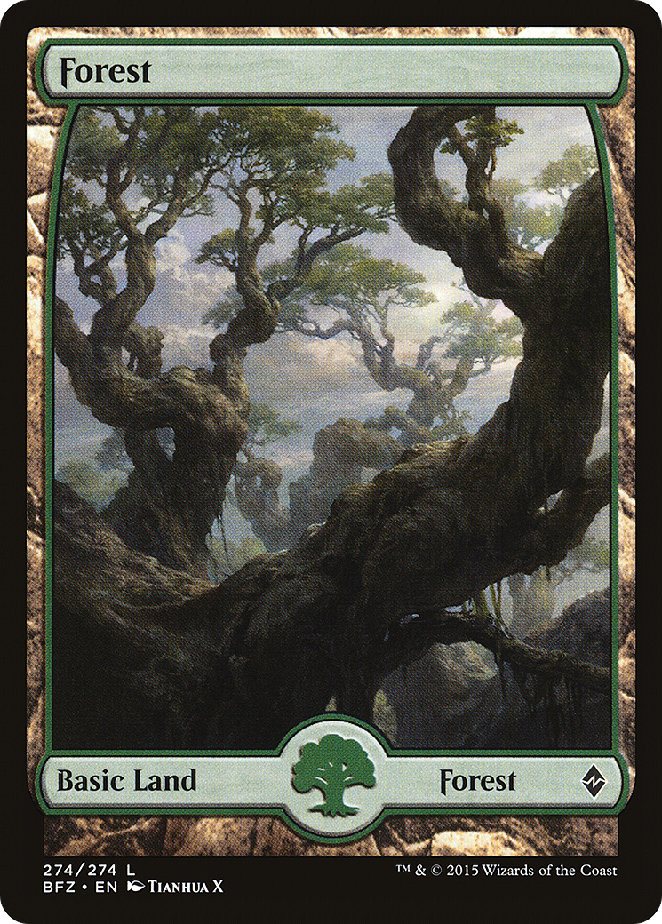 Image of Forest (274) - Full Art (BFZ-274) - Battle for Zendikar Foil