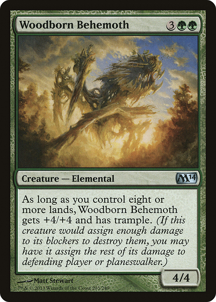 Image of Woodborn Behemoth (M14-203) - Magic 2014 Foil