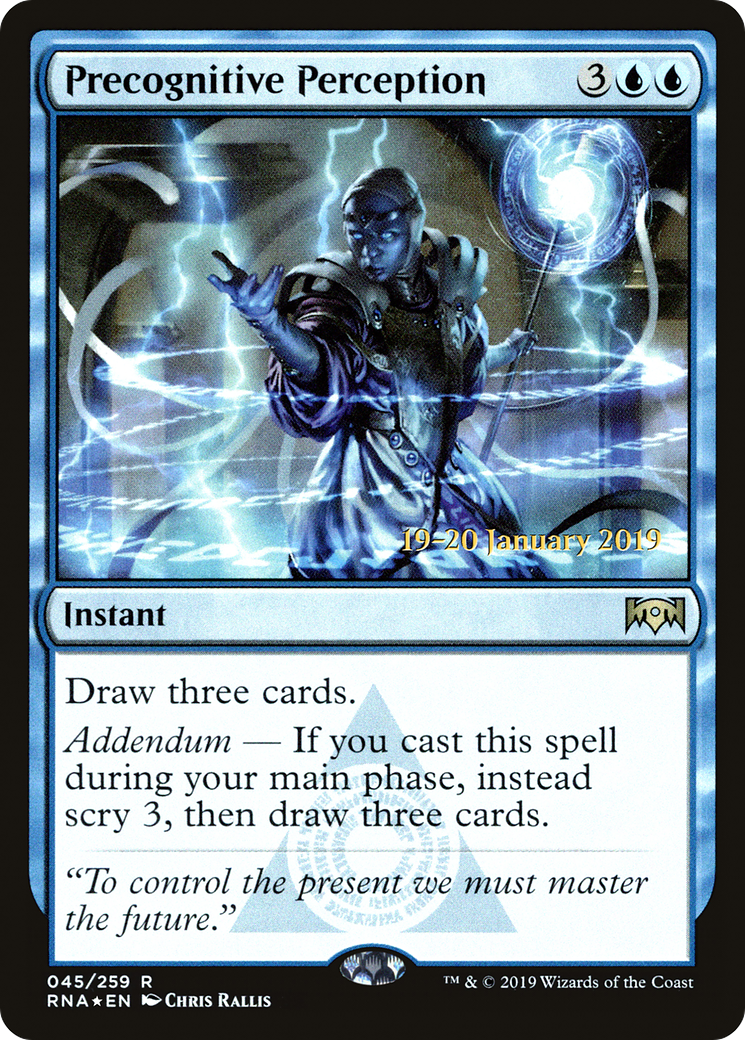 Image of Precognitive Perception (PRE-45S) - Ravnica Allegiance Promos Foil